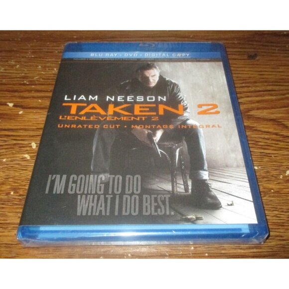 Taken 2 (Blu-ray / DVD, 2012, Unrated Cut, Includes Digital Copy) (unopened) - Picture 1 of 3